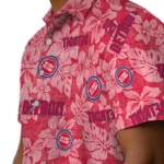 Detroit Pistons Hawaiian Shirt – Hibiscus Oasis