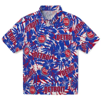 detroit pistons hibiscus overlay hawaiian shirts best selling