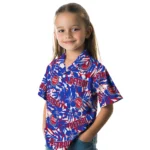 Detroit Pistons Hawaiian Shirt – Hibiscus Overlay