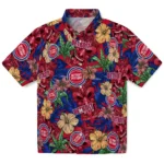 Detroit Pistons Hawaiian Shirt – Hibiscus Tiki Jungle