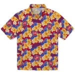 Detroit Pistons Hawaiian Shirt – Hibiscus Tropics