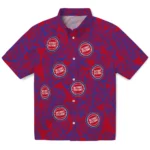 Detroit Pistons Hawaiian Shirt – Leaf Outline