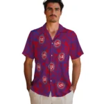 Detroit Pistons Hawaiian Shirt – Leaf Outline