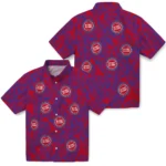 Detroit Pistons Hawaiian Shirt – Leaf Outline