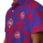 Detroit Pistons Hawaiian Shirt – Monstera Layer
