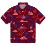 Detroit Pistons Hawaiian Shirt – Palm And Clouds