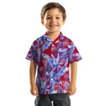 Detroit Pistons Hawaiian Shirt – Palm Leaves