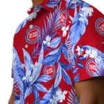 Detroit Pistons Hawaiian Shirt – Palm Leaves