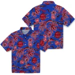 Detroit Pistons Hawaiian Shirt – Palm Sunset