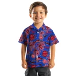 Detroit Pistons Hawaiian Shirt – Palm Sunset
