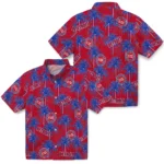 Detroit Pistons Hawaiian Shirt – Palm Tree Motif
