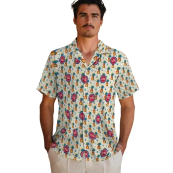 detroit pistons pineapple delight beige hawaiian shirts fashion forward