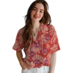 Detroit Pistons Hawaiian Shirt – Vintage Palm Tree
