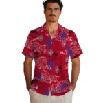 Detroit Pistons Hawaiian Shirt – Wave Palm