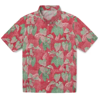 detroit red wings anthurium overlay red hawaiian shirts best selling