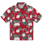 Detroit Red Wings Hawaiian Shirt – Flamingo and Hibiscus