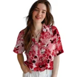 Detroit Red Wings Hawaiian Shirt – Hibiscus Arrangement