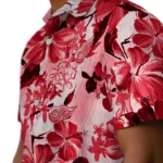 Detroit Red Wings Hawaiian Shirt – Hibiscus Arrangement