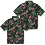 Detroit Red Wings Hawaiian Shirt – Hibiscus Leaves Pattern