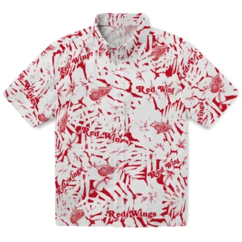 detroit red wings hibiscus overlay hawaiian shirts best selling