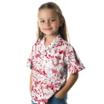 Detroit Red Wings Hawaiian Shirt – Hibiscus Overlay