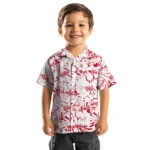 Detroit Red Wings Hawaiian Shirt – Hibiscus Overlay