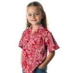 Detroit Red Wings Hawaiian Shirt – Leaf Outline