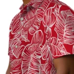 Detroit Red Wings Hawaiian Shirt – Leaf Outline