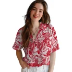 Detroit Red Wings Hawaiian Shirt – Monstera Layer