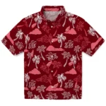 Detroit Red Wings Hawaiian Shirt – Palm And Clouds