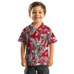 Detroit Red Wings Hawaiian Shirt – Palm Leaves