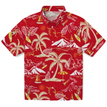 detroit red wings palm tree island red hawaiian shirts best selling