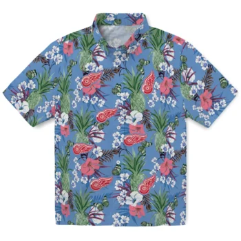 detroit red wings pineapple bouquet best sky blue hawaiian shirts best selling