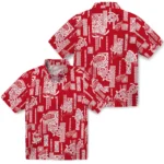 Detroit Red Wings Hawaiian Shirt – Turtle Lines
