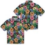 Detroit Tigers Hawaiian Shirt – Brilliant Hibiscus Garden