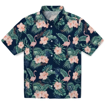 detroit tigers flamingo palms navy hawaiian shirts best selling