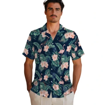 detroit tigers flamingo palms navy hawaiian shirts fashion forward