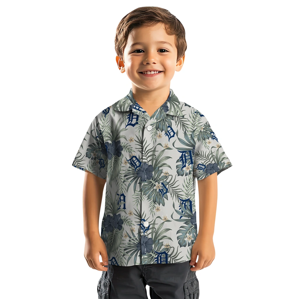 Detroit Tigers Hawaiian Shirt - Hibiscus Designs detroit tigers hibiscus designs beige hawaiian shirts top rated