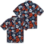 Detroit Tigers Hawaiian Shirt – Hibiscus Flower Design