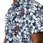 Detroit Tigers Hawaiian Shirt – Hibiscus Motif