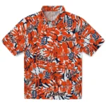 Detroit Tigers Hawaiian Shirt – Hibiscus Overlay