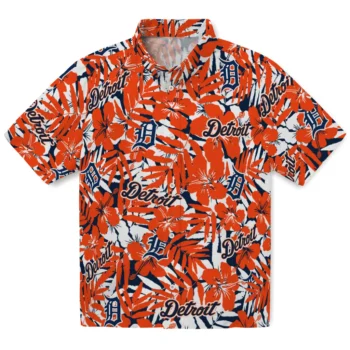 detroit tigers hibiscus overlay hawaiian shirts best selling