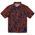 Detroit Tigers Hawaiian Shirt – Leaf Outline