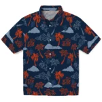 Detroit Tigers Hawaiian Shirt – Palm And Clouds