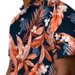 Detroit Tigers Hawaiian Shirt – Palm Leaves