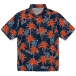 Detroit Tigers Hawaiian Shirt – Palm Tree Motif