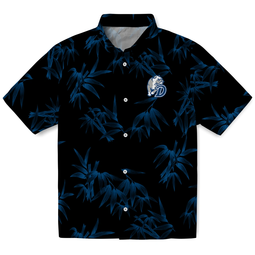 Drake Bulldogs Hawaiian Shirt - Bamboo Branches drake bulldogs bamboo branches blue black hawaiian shirts best selling