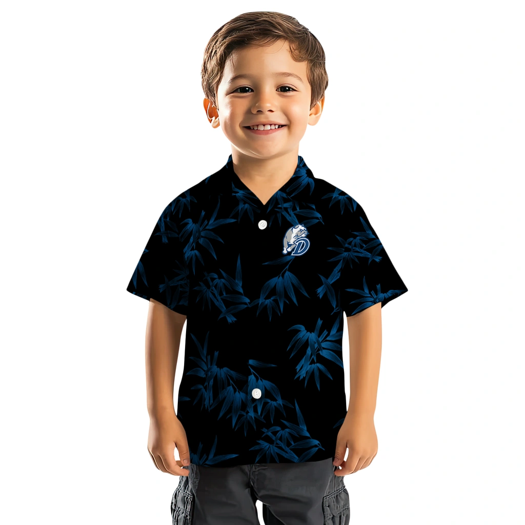 Drake Bulldogs Hawaiian Shirt - Bamboo Branches drake bulldogs bamboo branches blue black hawaiian shirts top rated