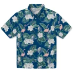Drake Bulldogs Hawaiian Shirt – Flamingo and Hibiscus
