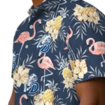 Drake Bulldogs Hawaiian Shirt – Flamingo Hibiscus